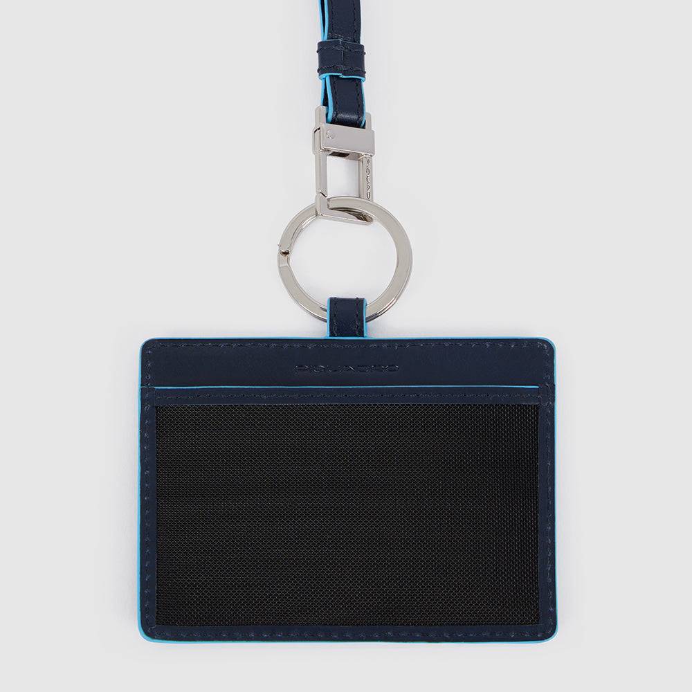 Piquadro Id card badge holder with removable neck strap 2025