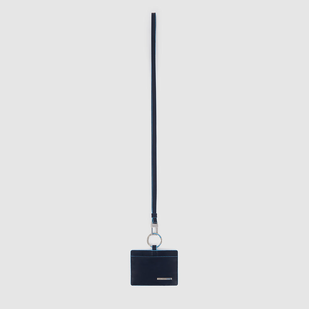 Piquadro Id card badge holder with removable neck strap 2025