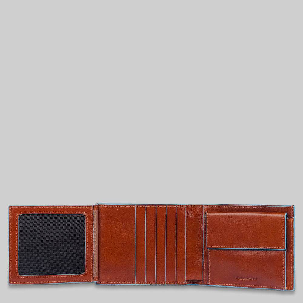 Piquadro Men's wallet with coin case and document holder Pezzi Unici