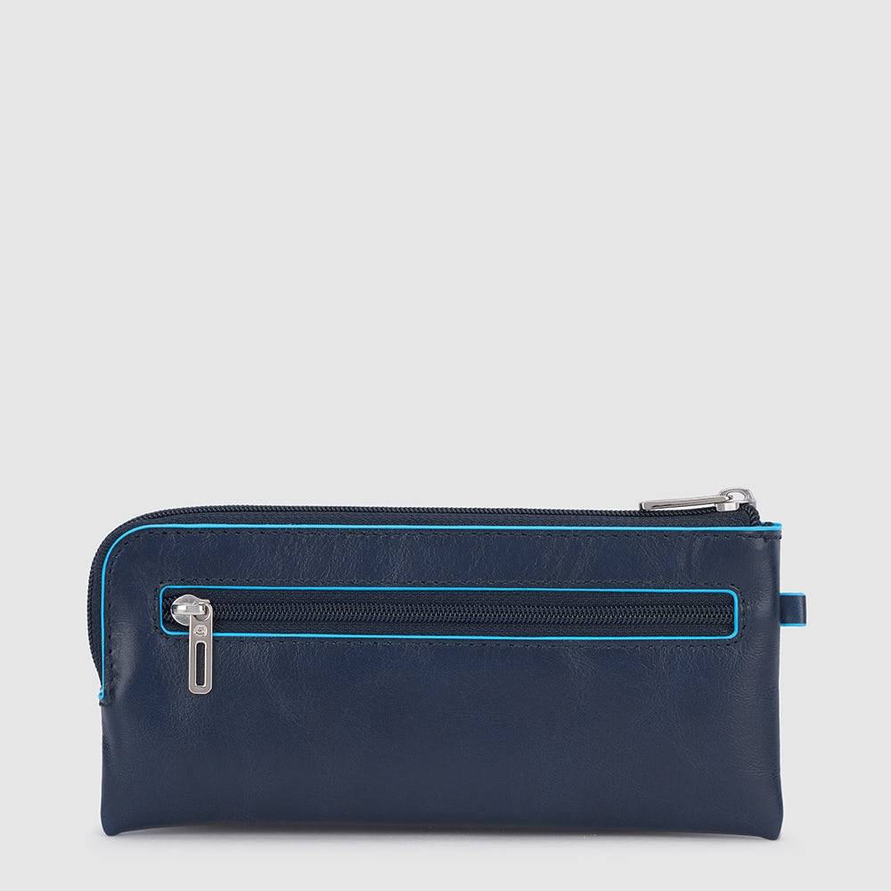 Piquadro Two-ring key case with zipped rear pocket Acquista Ora