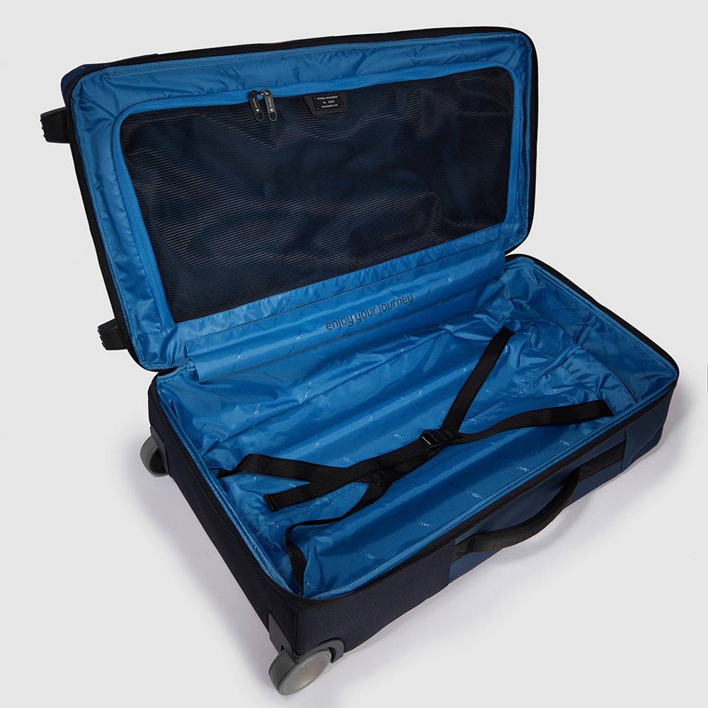Piquadro Modular wheeled duffel in recycled fabric Shopping Online