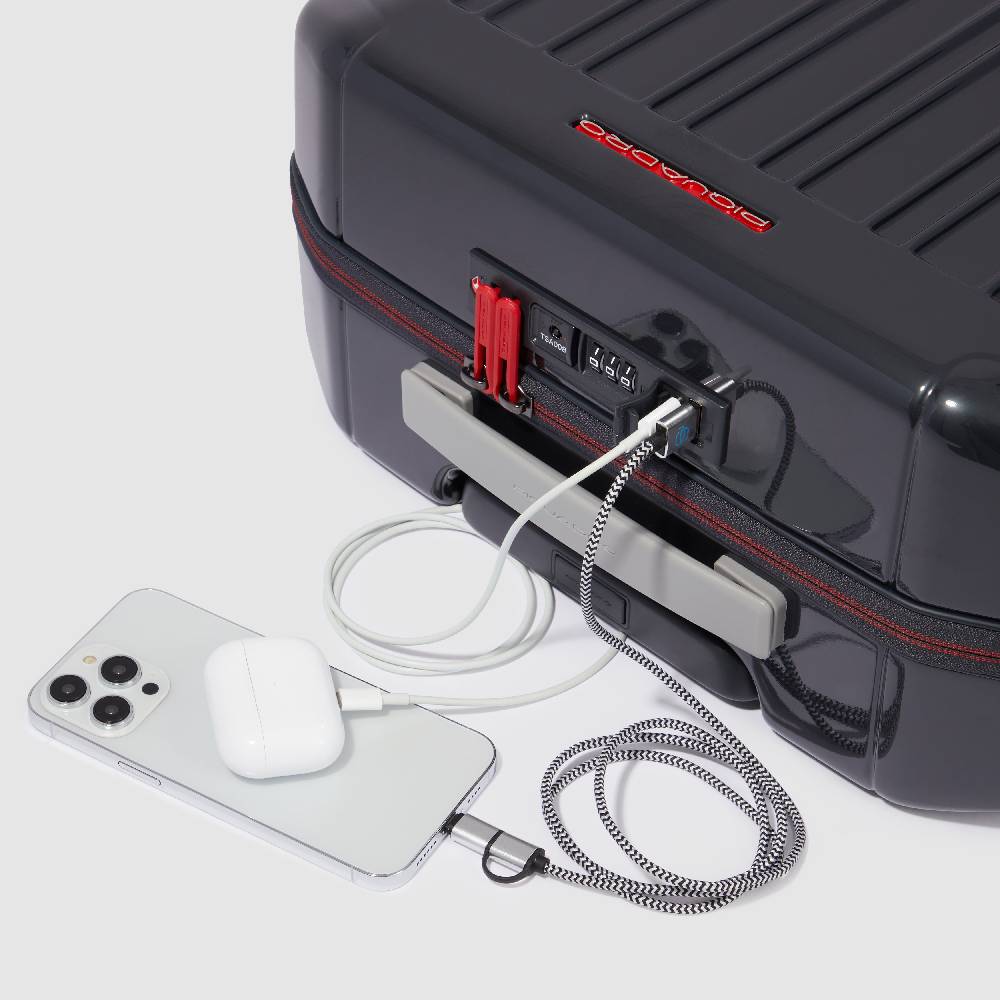 Piquadro Cabin size, ultra slim hardside spinner Vendita Calda