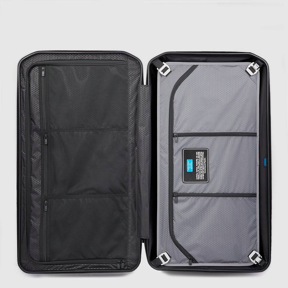 Piquadro Hardside spinner in trunk shape with TSA lock I Più Venduti