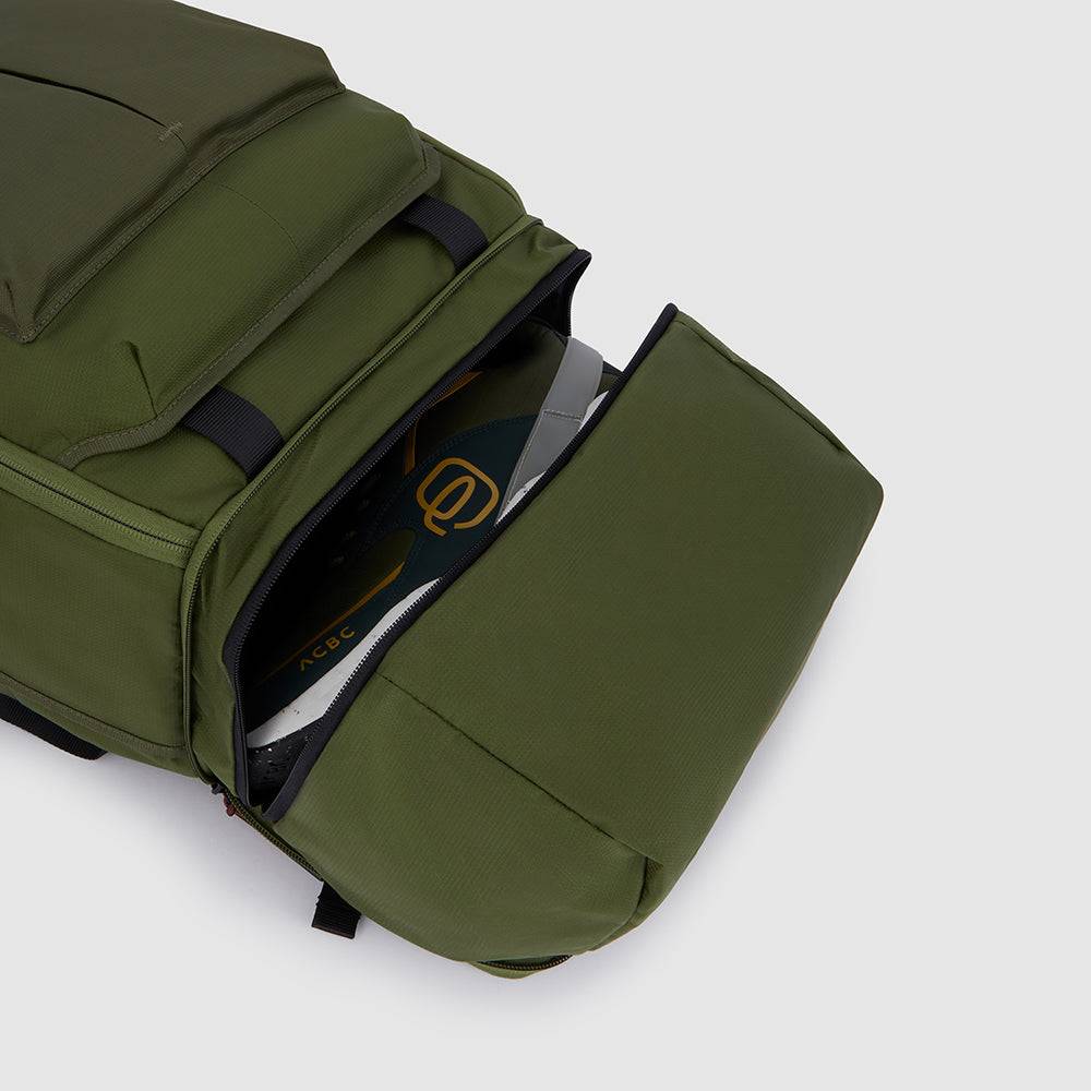 Piquadro Convertible backpack duffel bag in recycled fabric Vendita