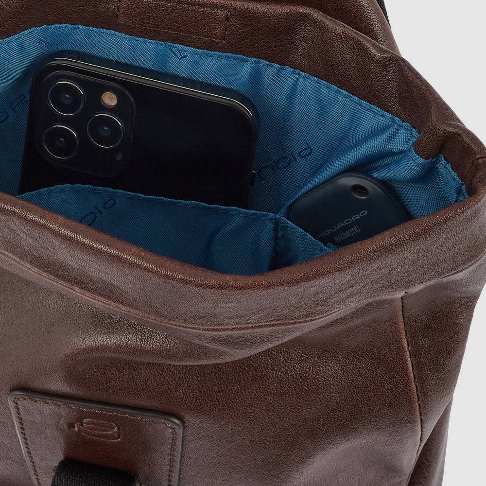 Piquadro Roll top mono sling bag Shopping Online