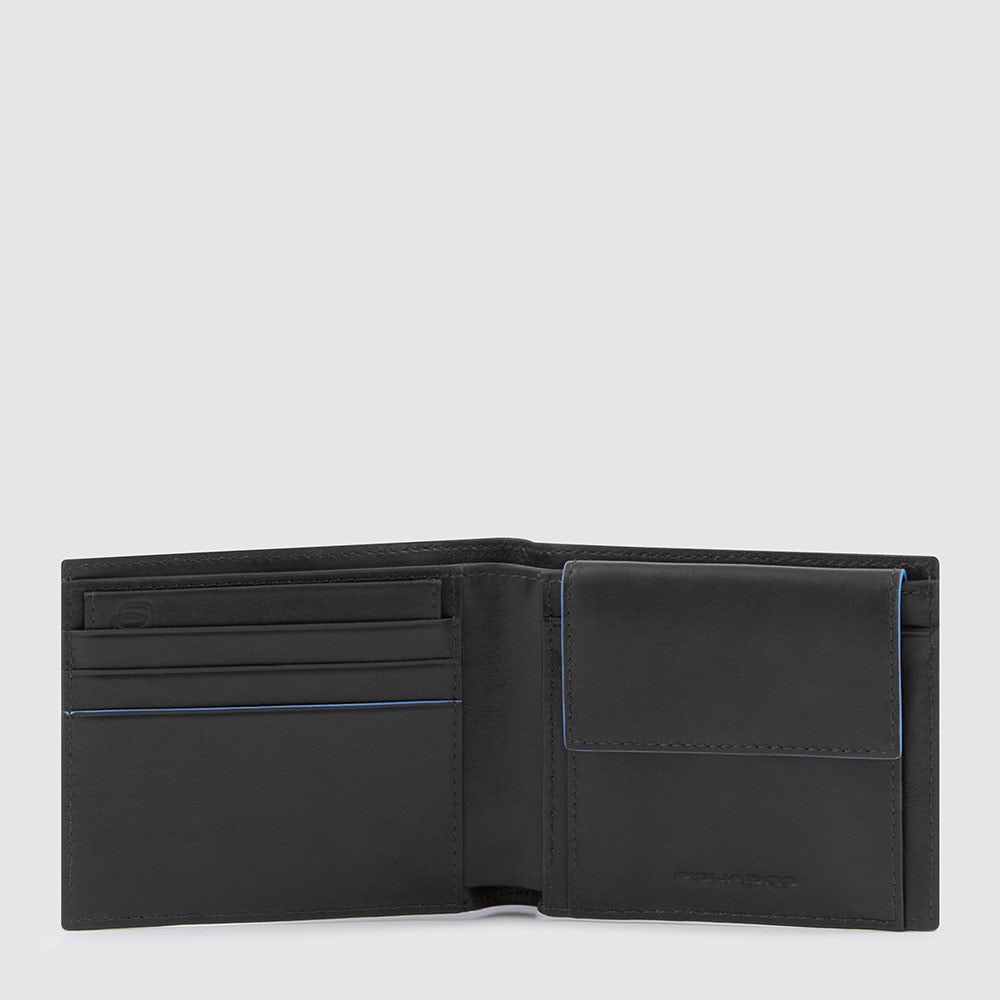 Piquadro Men’s wallet with coin pocket Consegna Veloce