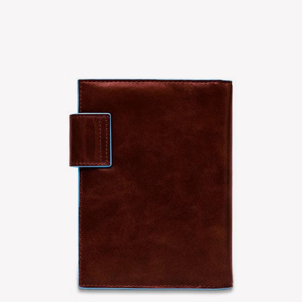 Piquadro Large leather organiser with Qualità Garantita