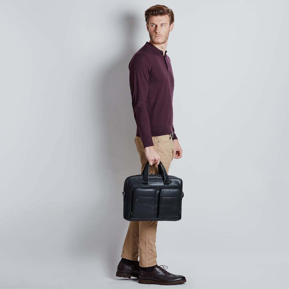 Piquadro Slim computer bag 15" with iPad® compartment Prezzo Ridotto