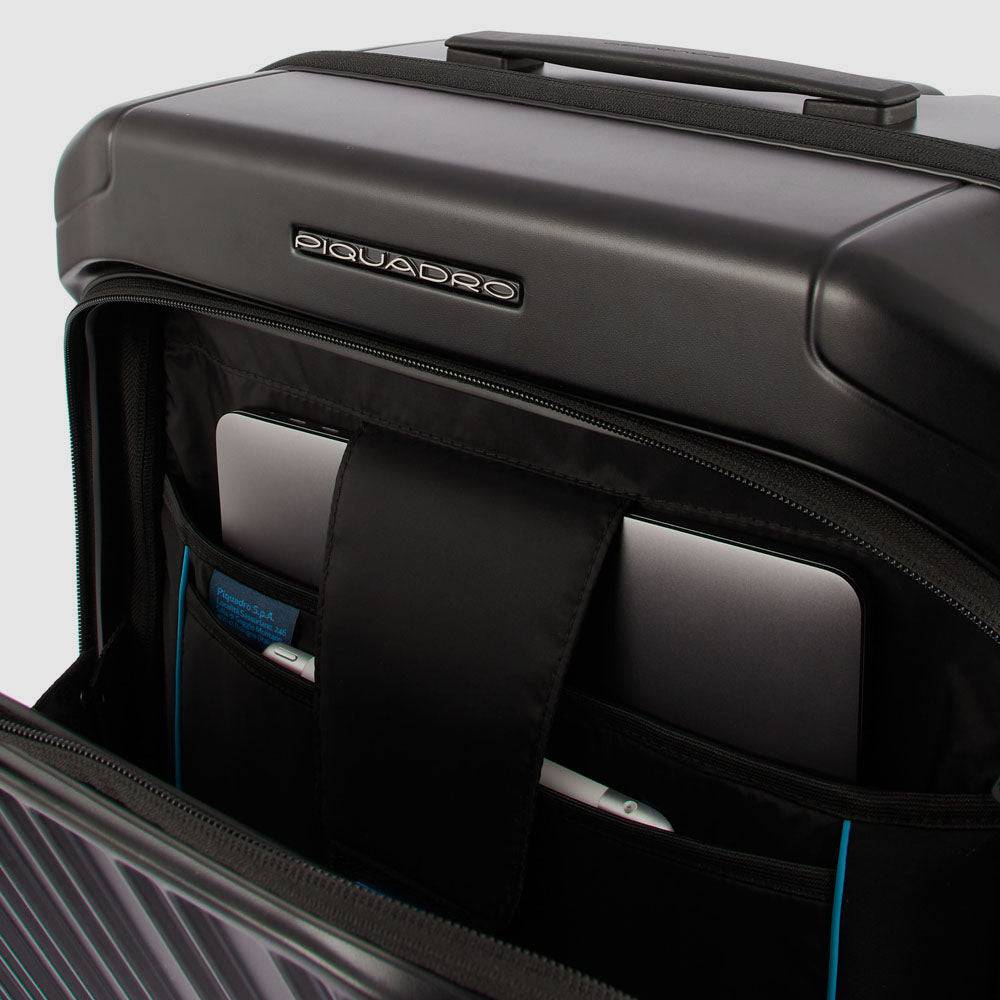 Piquadro Cabin size, hardside computer spinner 15,6" Saldi Di Fabbrica