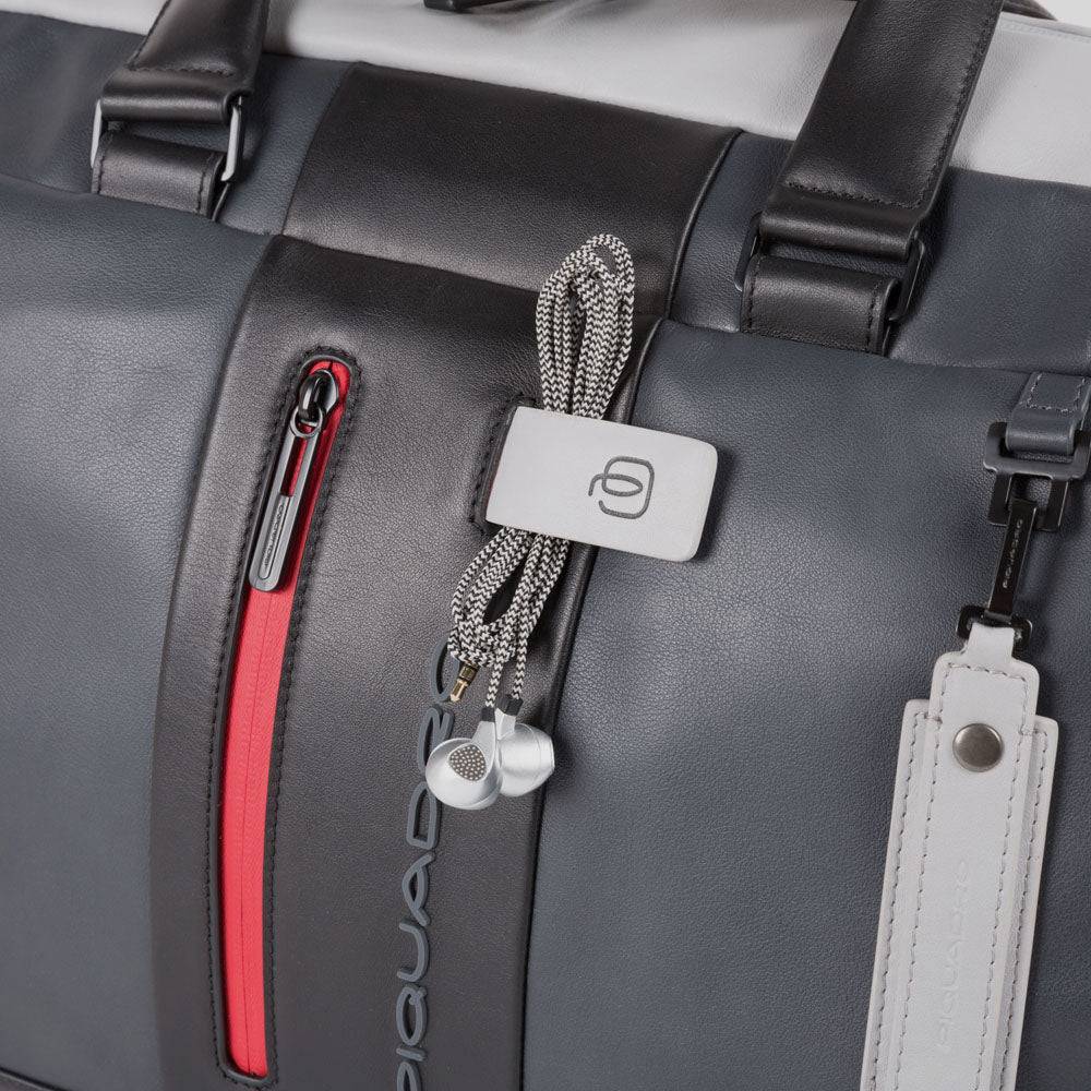 Piquadro Personalizable duffel bag with shoe compartment Italia