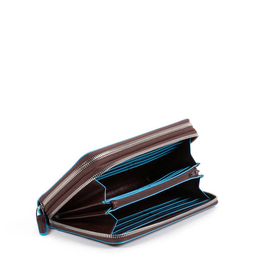 Piquadro Zip-around document organizer and wallet with coin Qualità