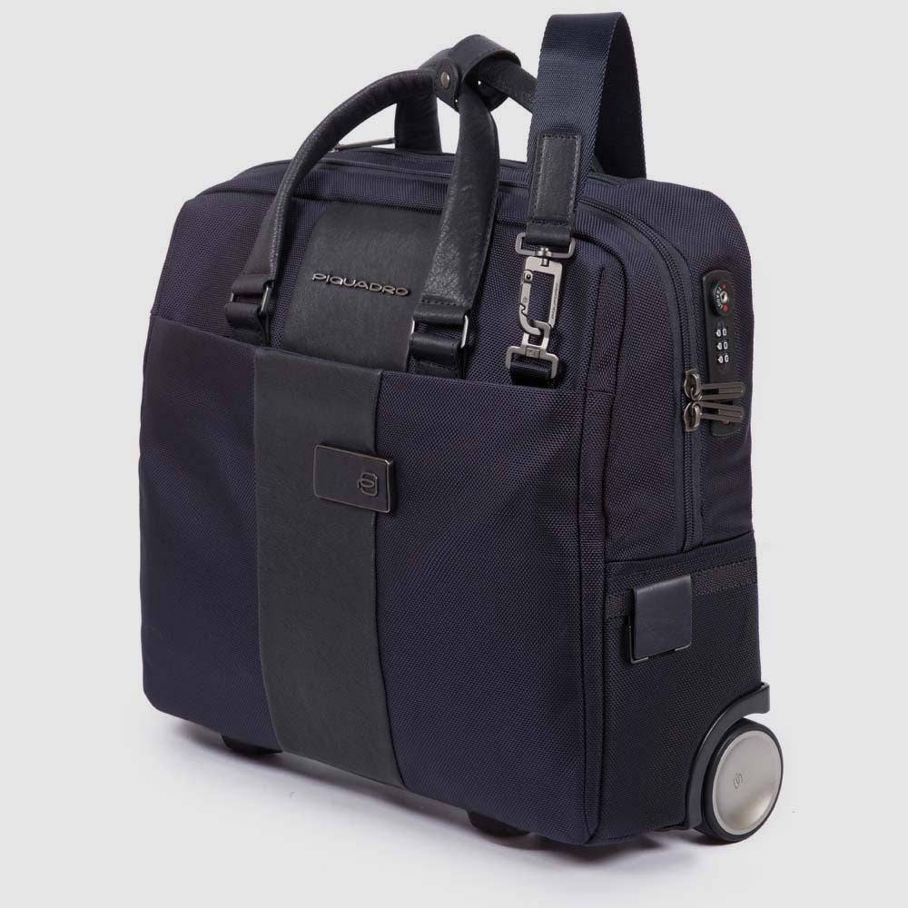 Piquadro Wheeled computer brief with iPad®10,5''/9,7'' com Pezzi Unici