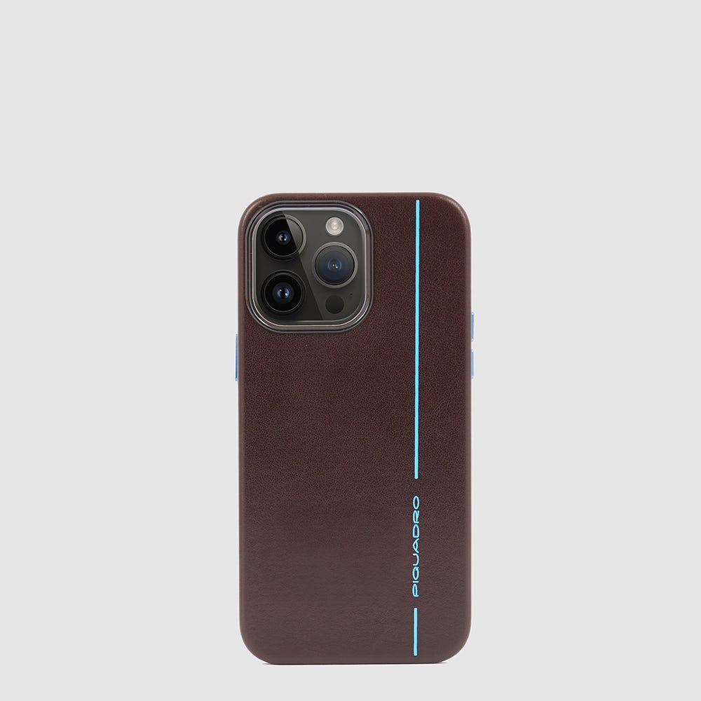 Piquadro Leather case for iPhone® 14 Pro Max 6,7” display Consegna Veloce