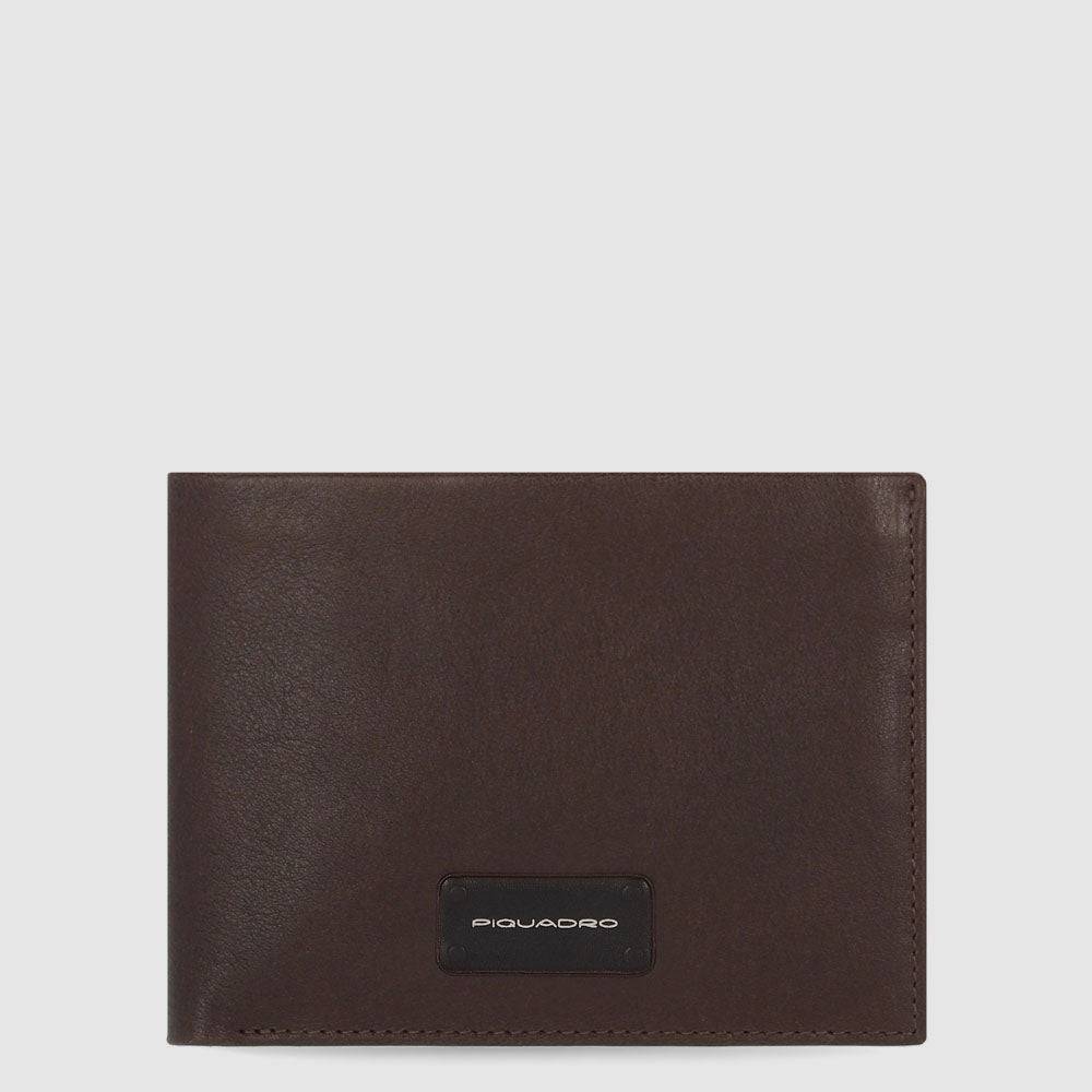 Piquadro Men’s wallet with zipped coin pocket Vendite Flash