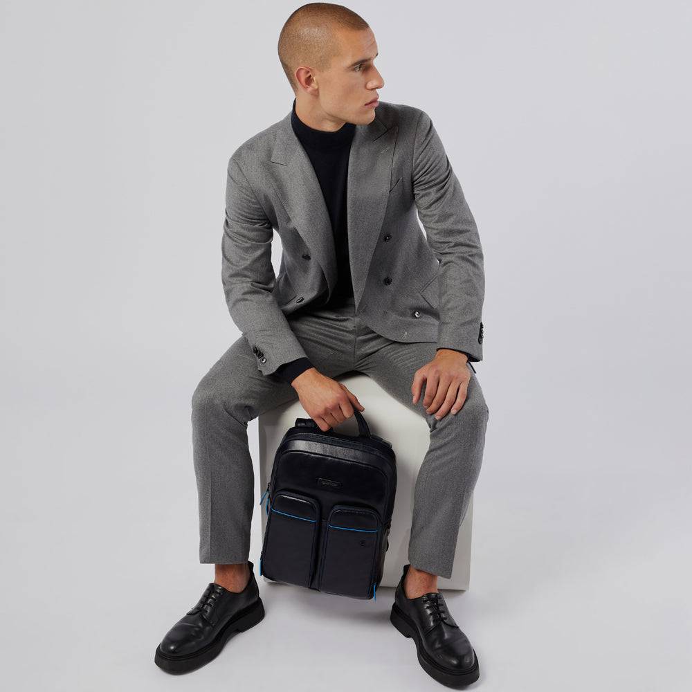 Piquadro Computer backpack with pocket for AirPods® Sottocosto