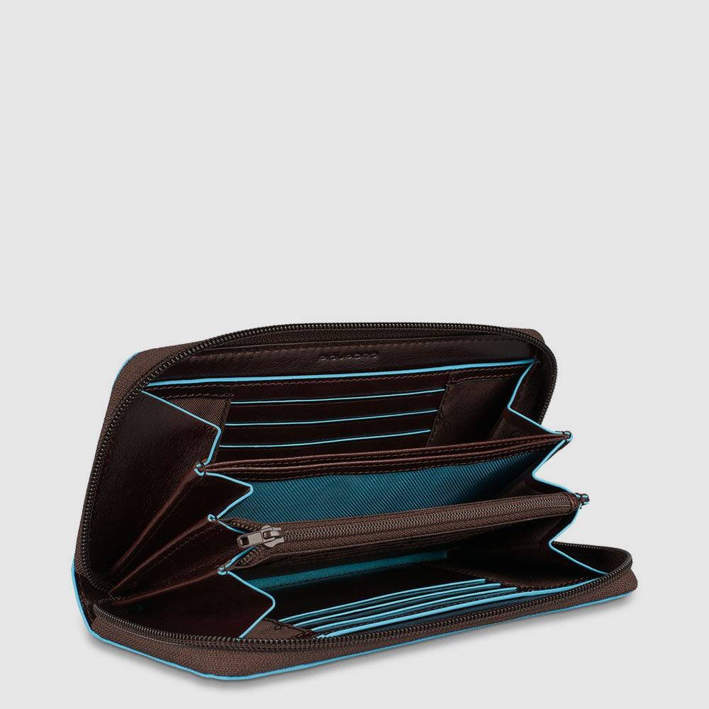 Piquadro Zipper women’s wallet with coin pocket Sconto