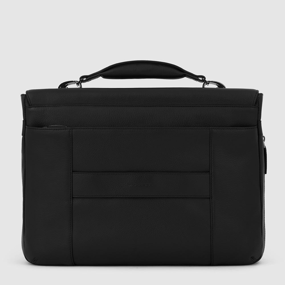 Piquadro Flap-over, expandable computer bag 15,6" Vendita Calda