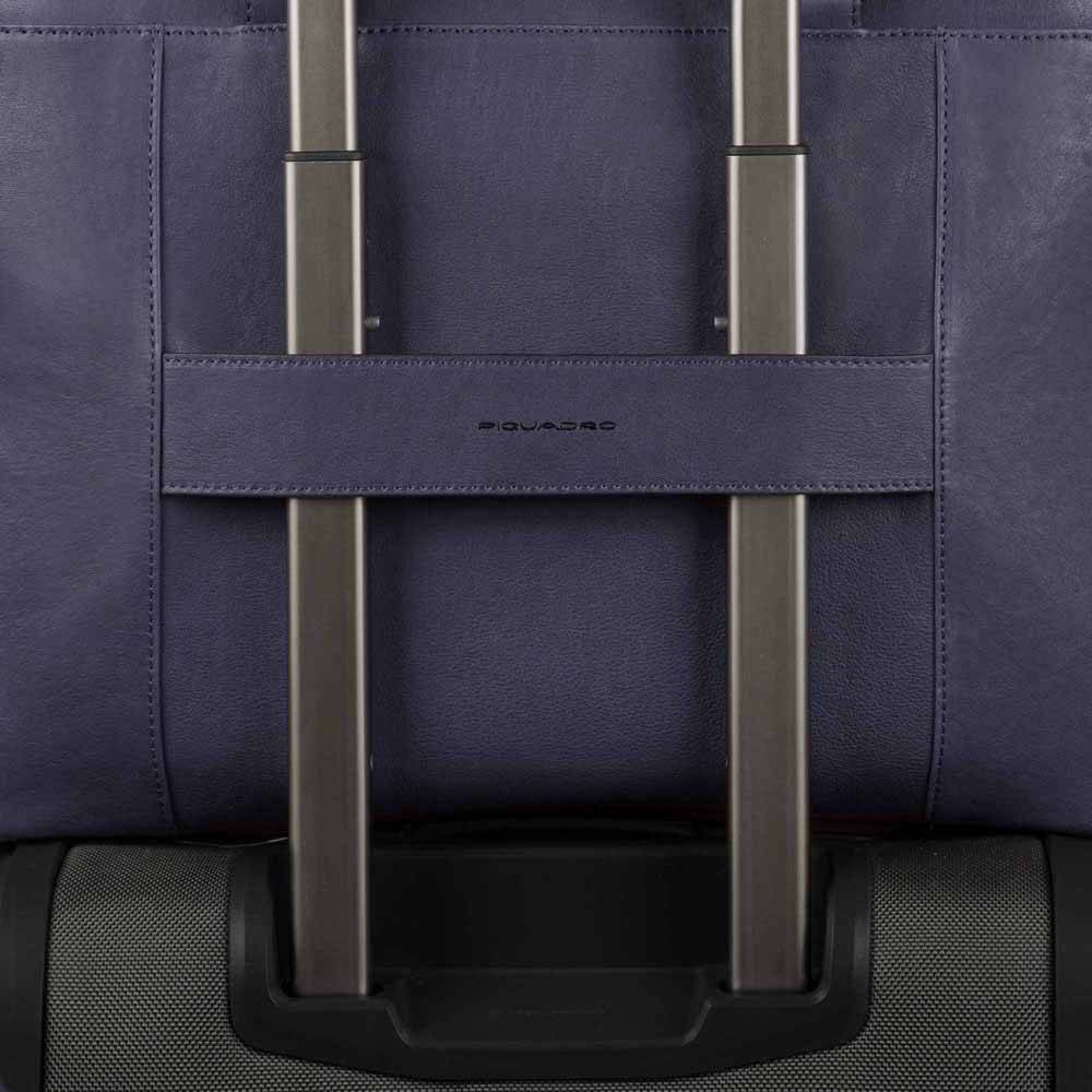 Piquadro Expandable, slim computer bag 15" Vendite Flash