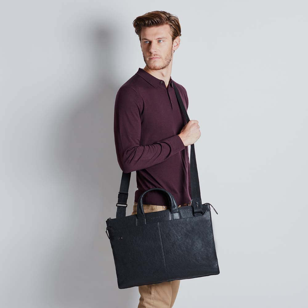 Piquadro Slim expandable laptop briefcase with 10.5 - 9.7 Nuova
