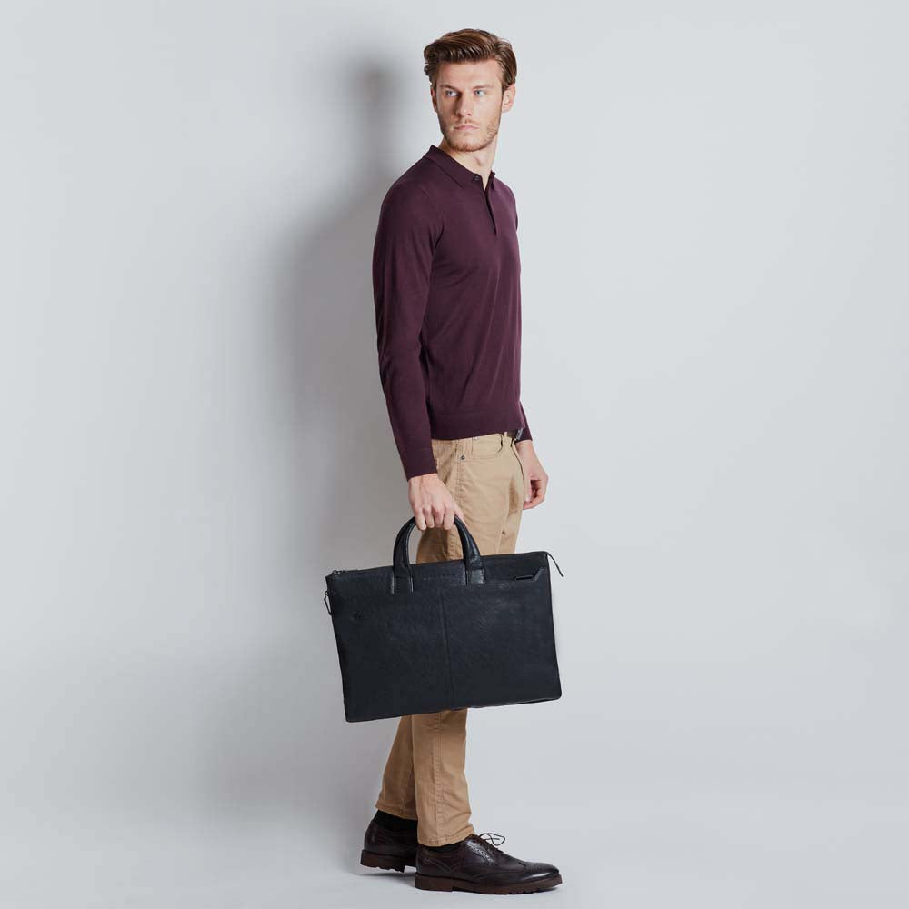 Piquadro Slim expandable laptop briefcase with 10.5 - 9.7 Nuova