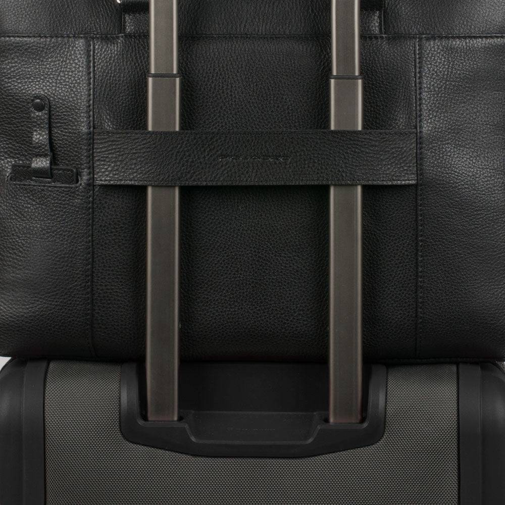 Piquadro Over-flap, expandable computer bag 2025