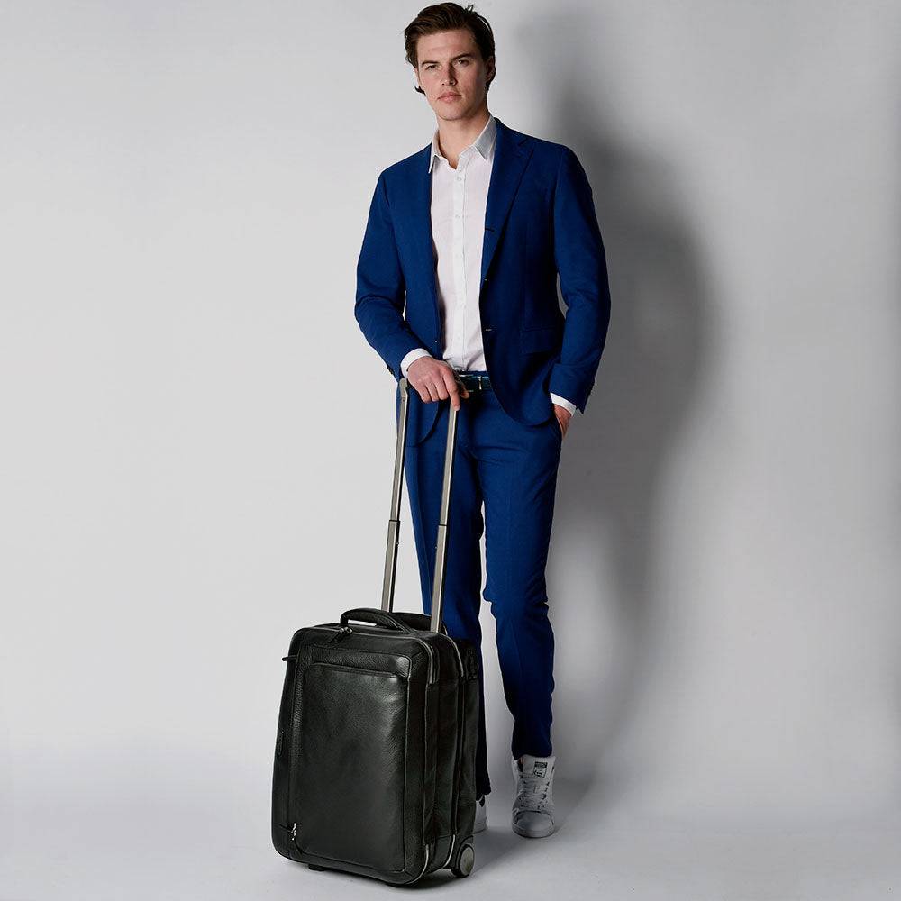 Piquadro Cabin trolley with double computer and Qualità