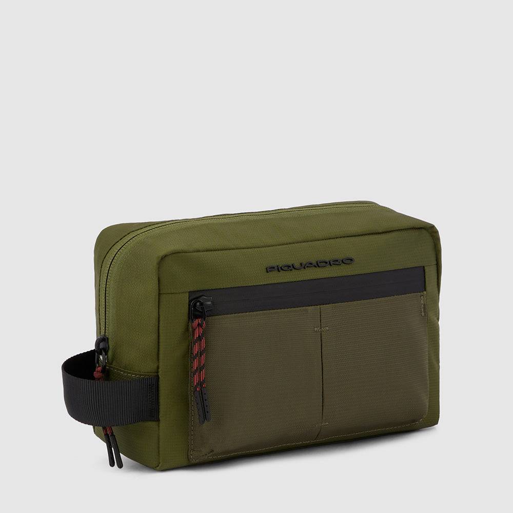 Piquadro Toiletry bag in recycled fabric Spedizione Gratuita