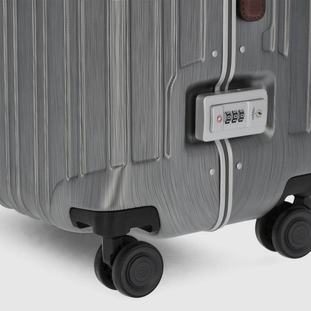 Piquadro Big size, hardside spinner with TSA lock Soddisfazione Garantita