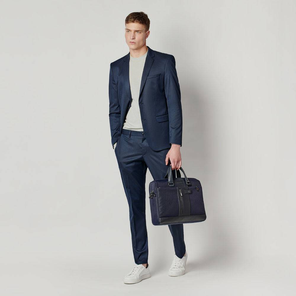 Piquadro Laptop bag 15,6" in recycled fabric 2025