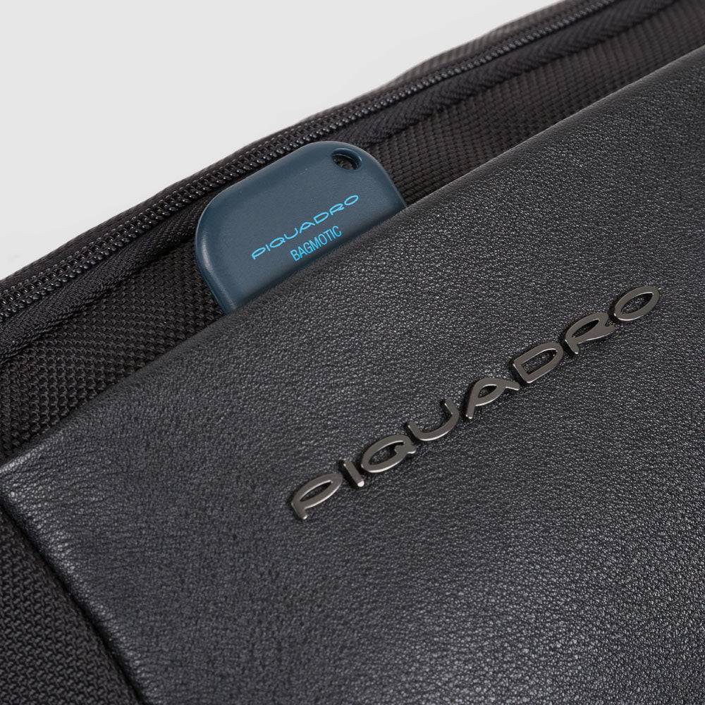 Piquadro Waist bag in recycled fabric and leather Spedizione Gratuita