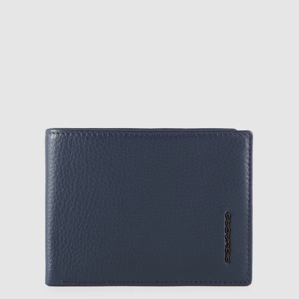 Piquadro Men’s wallet with flip up ID window, coin pocket Promozione Limitata