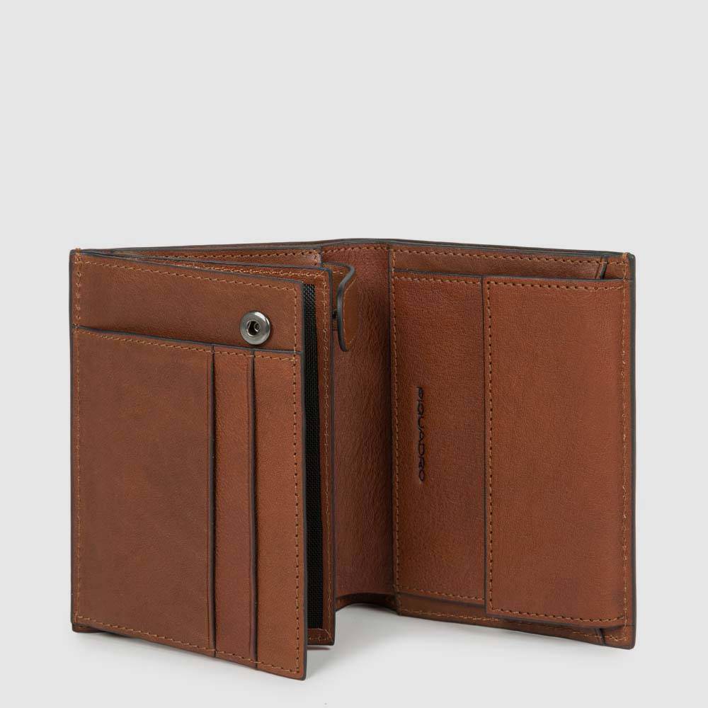 Piquadro Men’s wallet with coin pocket, credit card facilit Shopping Online