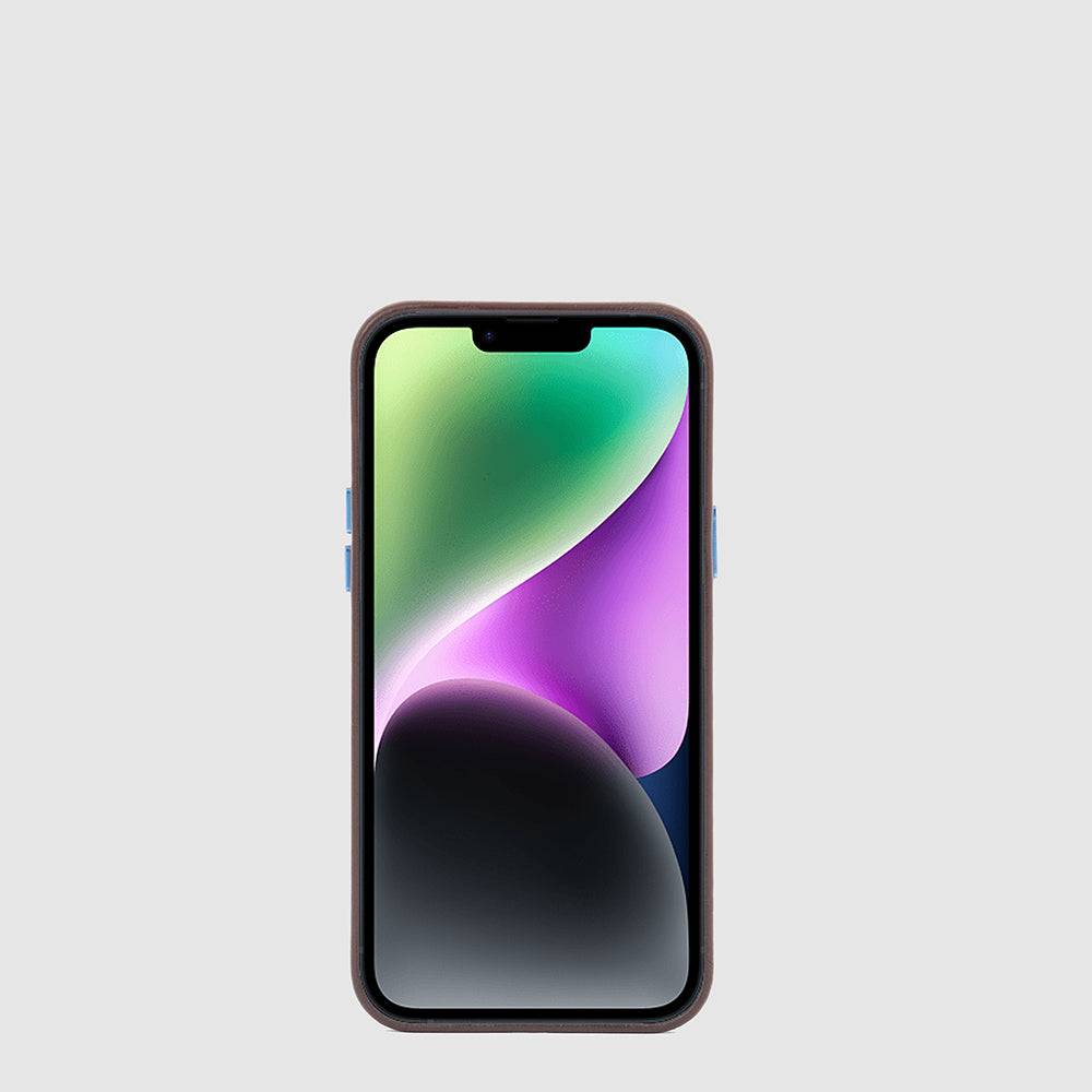 Piquadro Leather case for iPhone® 14 with 6,1” display Novità