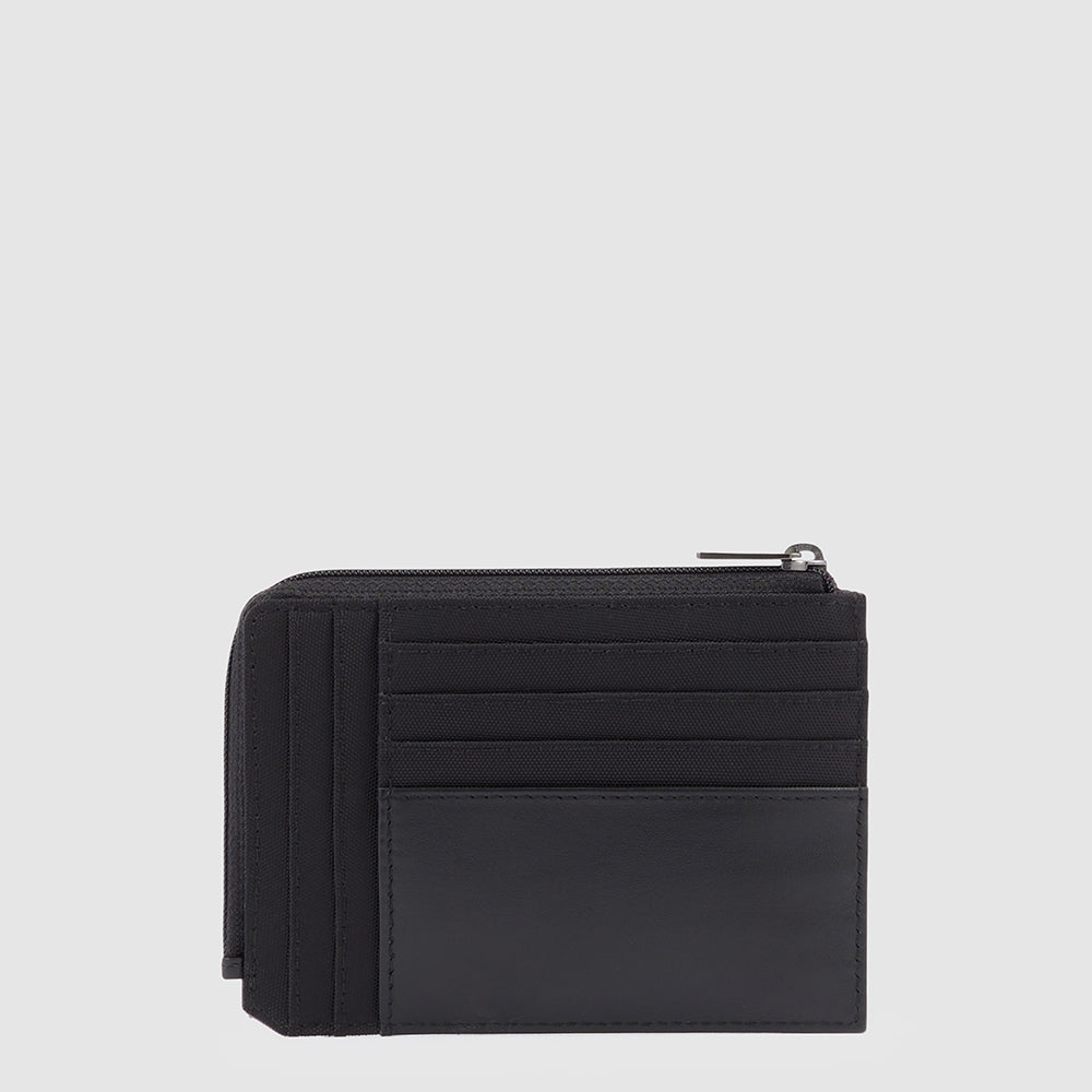 Piquadro Zipper coin pouch with credit card slots Offerta