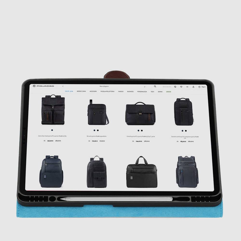 Piquadro iPad®Pro 12,9" stand up leather case Saldi