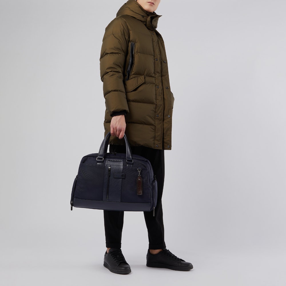 Piquadro Duffel bag in recycled fabric Vendite Flash