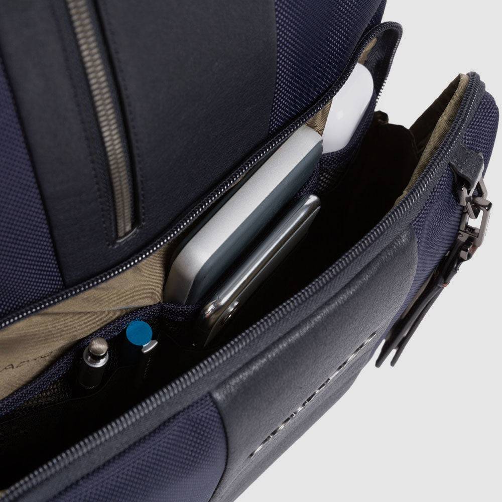 Piquadro PC and iPad backpack in recycled fabric with CONNE Nuovo