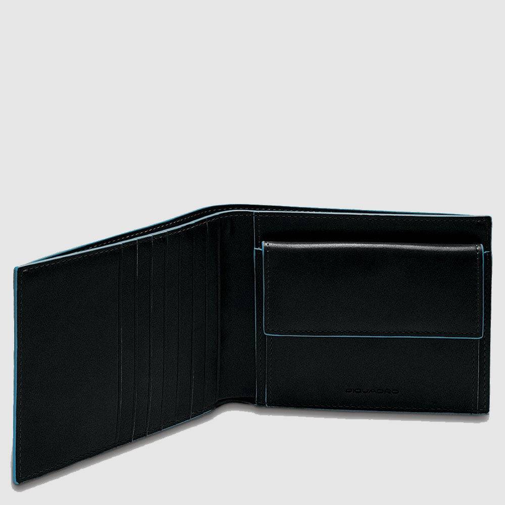 Piquadro Men’s wallet with coin case and credit card slots Presa