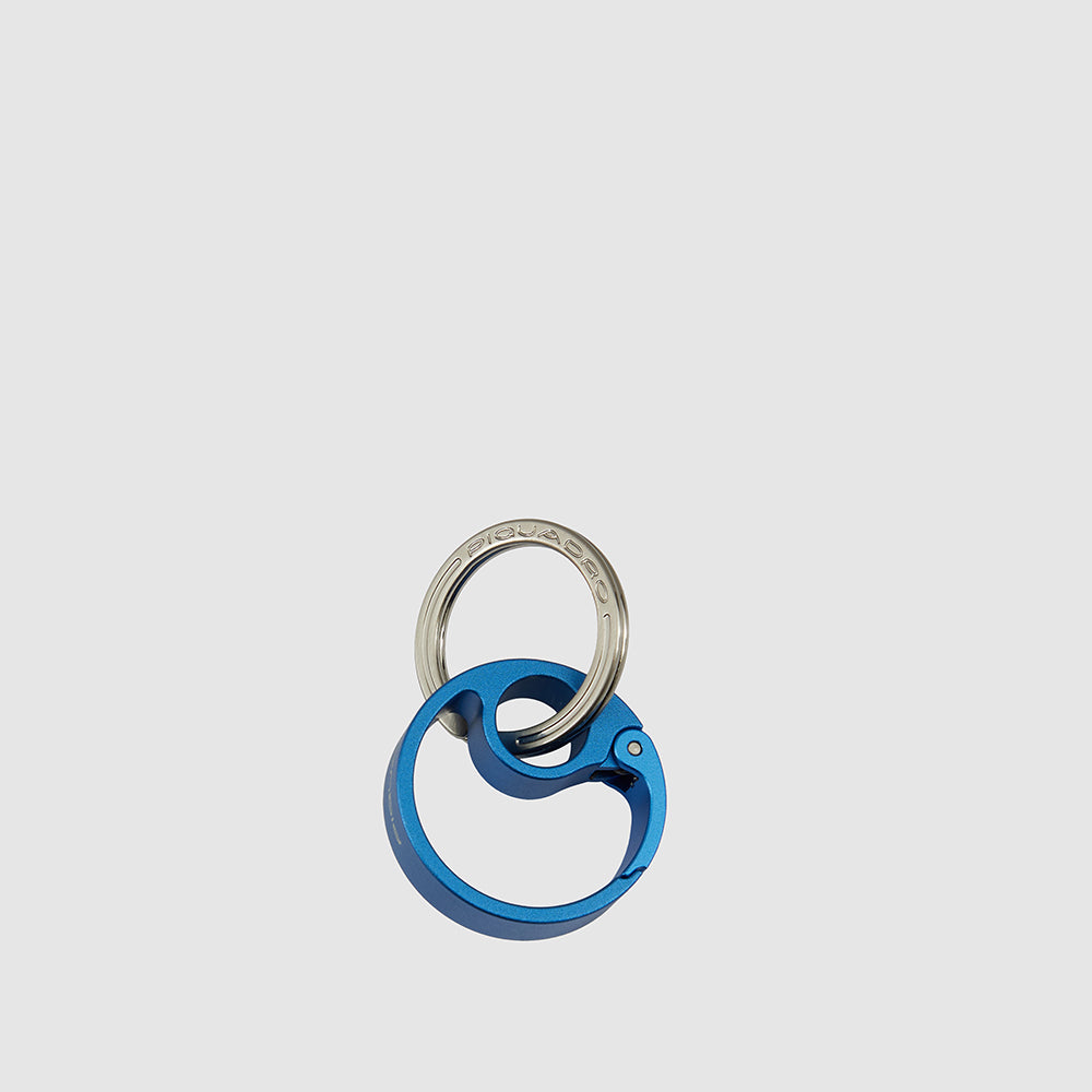 Piquadro Keychain with round carabiner hook Vendite Flash