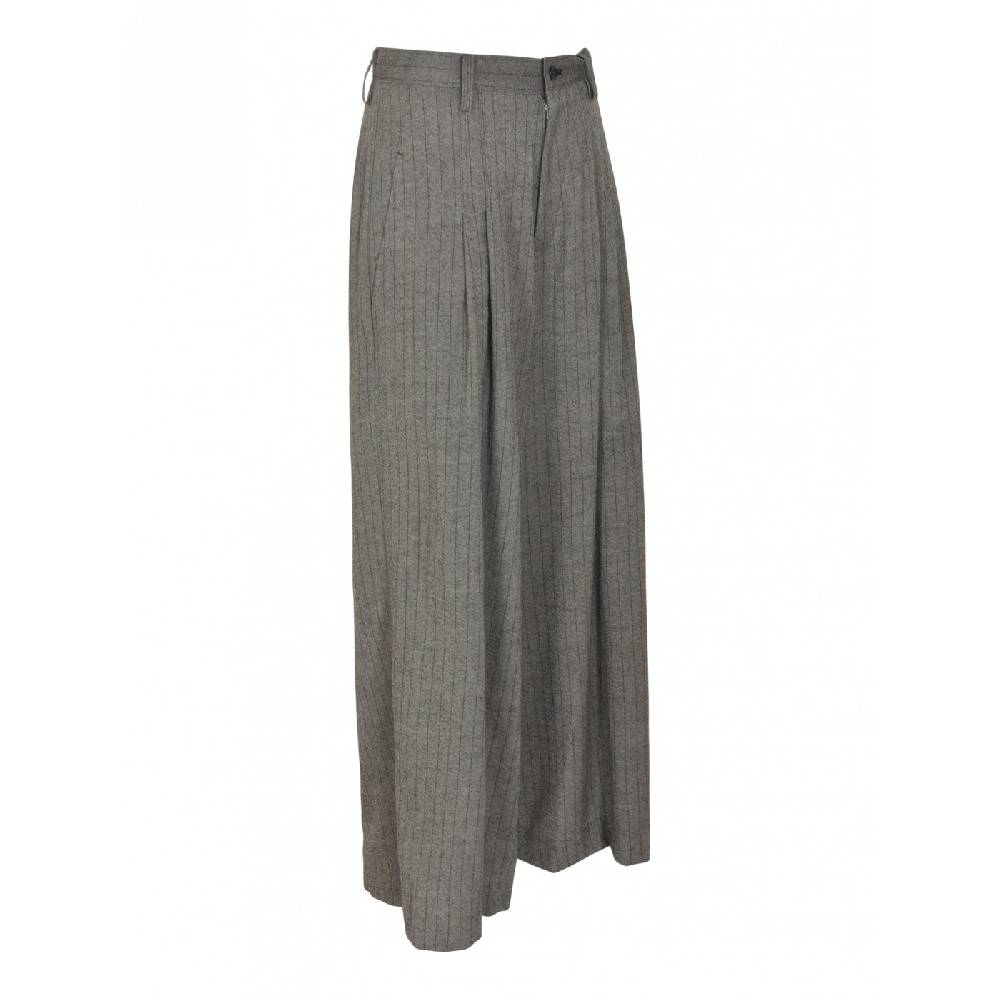 Y&#039;S YOHJI YAMAMOTO Pantaloni gessati con pences gamba larga Hotsell