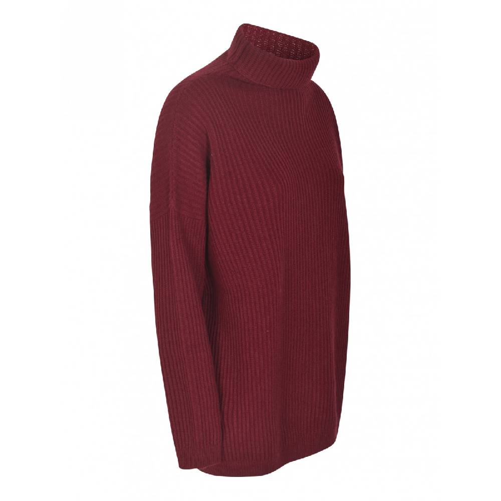 F CASHMERE Maglia collo alto costa inglese Moda