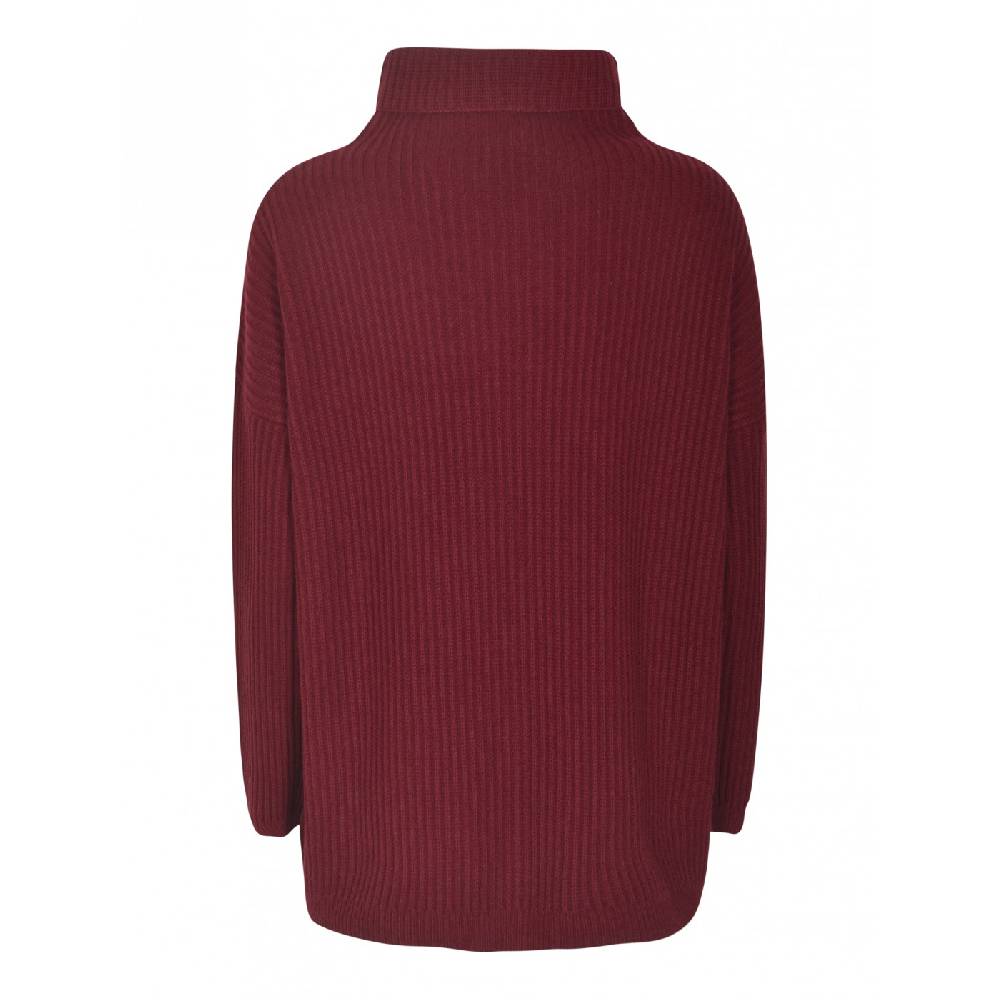 F CASHMERE Maglia collo alto costa inglese Moda