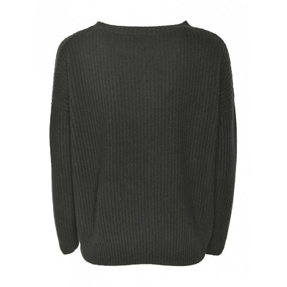F CASHMERE Maglia girocollo costa inglese Nuovo
