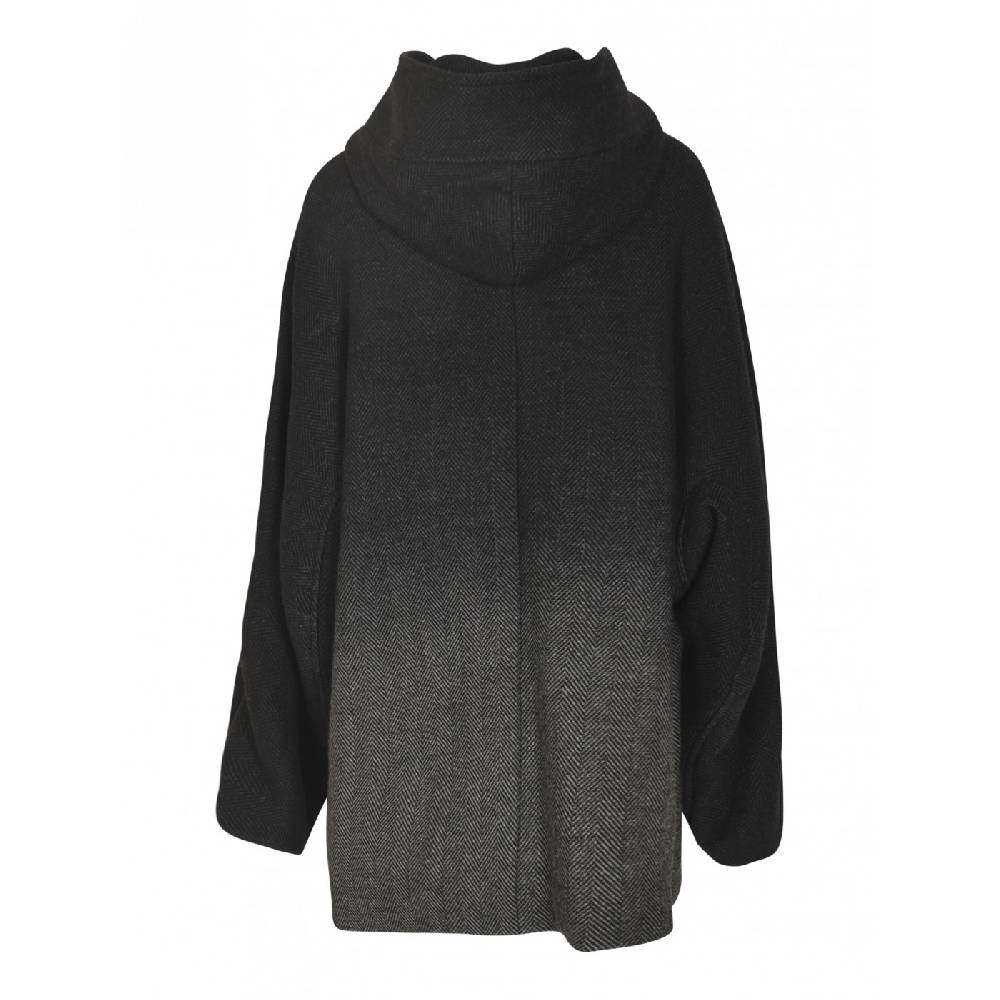 Y&#039;S YOHJI YAMAMOTO Caban drappeggiato con cappuccio Vendita