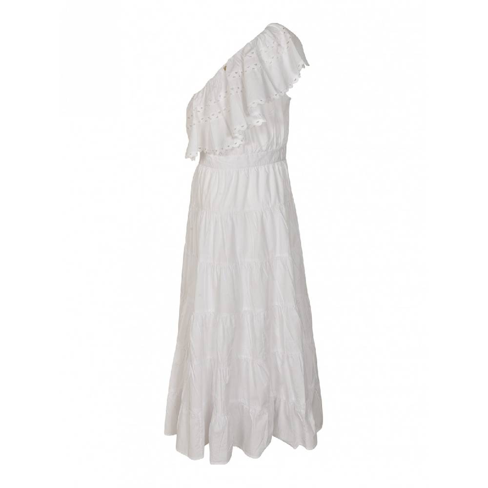 ANTIK BATIK Abito monospalla lungo con volant Economico