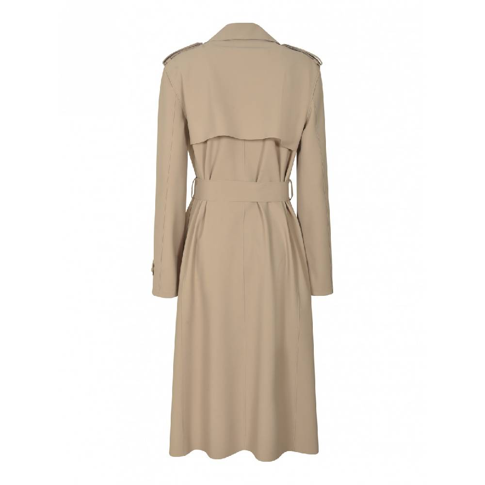 HARRIS WHARF LONDON Trench scuba con spacchi laterali In Linea