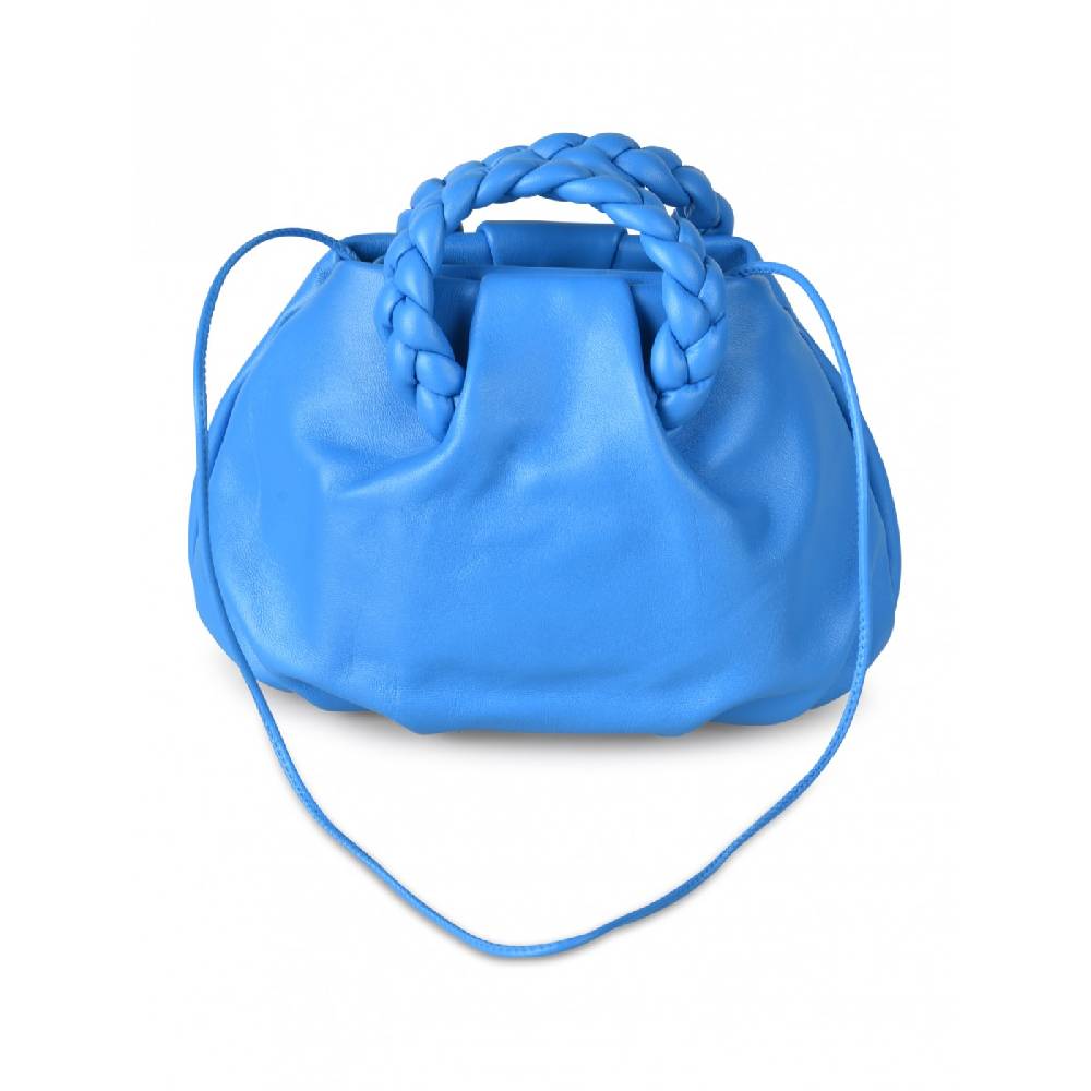 HEREU Bombon braided handle pleated crossbody Vendita