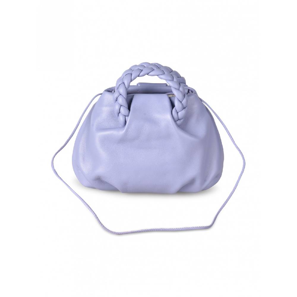HEREU Bombon braided handle pleated crossbody Negozi Online