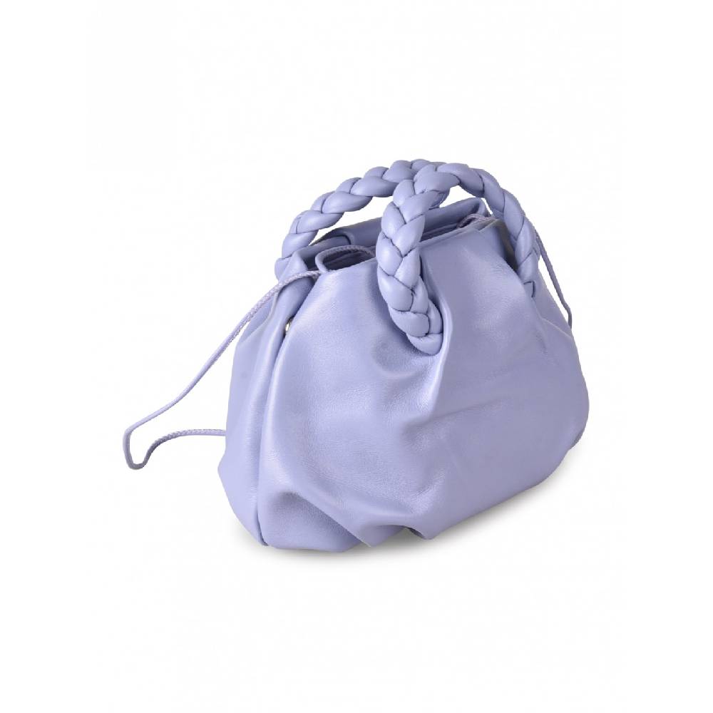 HEREU Bombon braided handle pleated crossbody Negozi Online