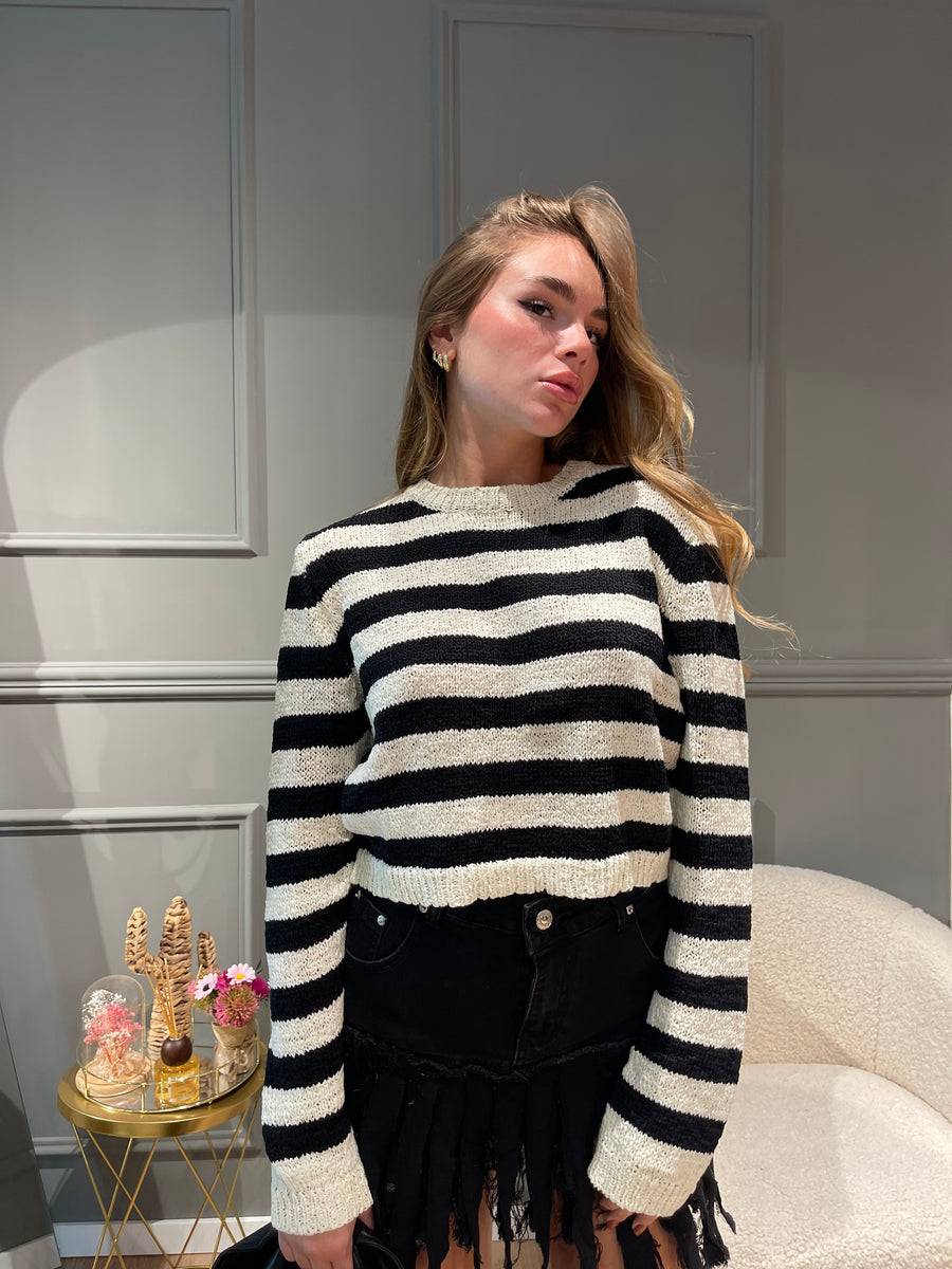 Lovely Sisters Maglia a righe in filo Offerte